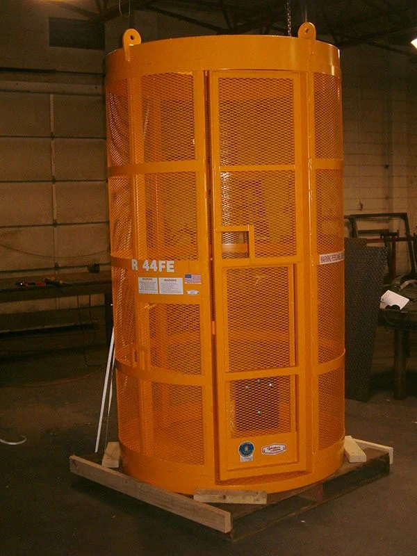 R-44-FE round fully enclosed basket