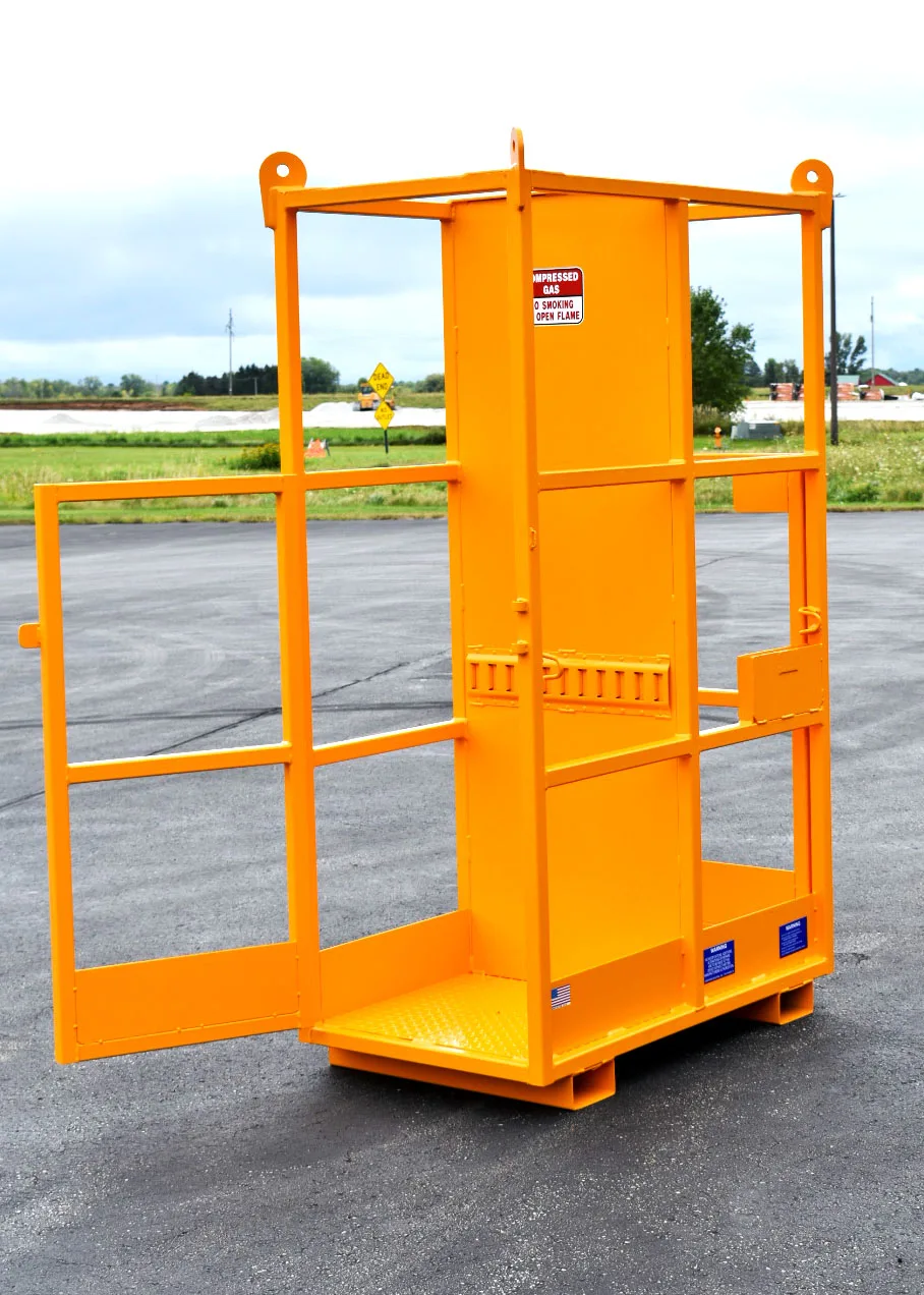 C-624 gas cylinder cage with built in firewall Lakeshore Industrial.