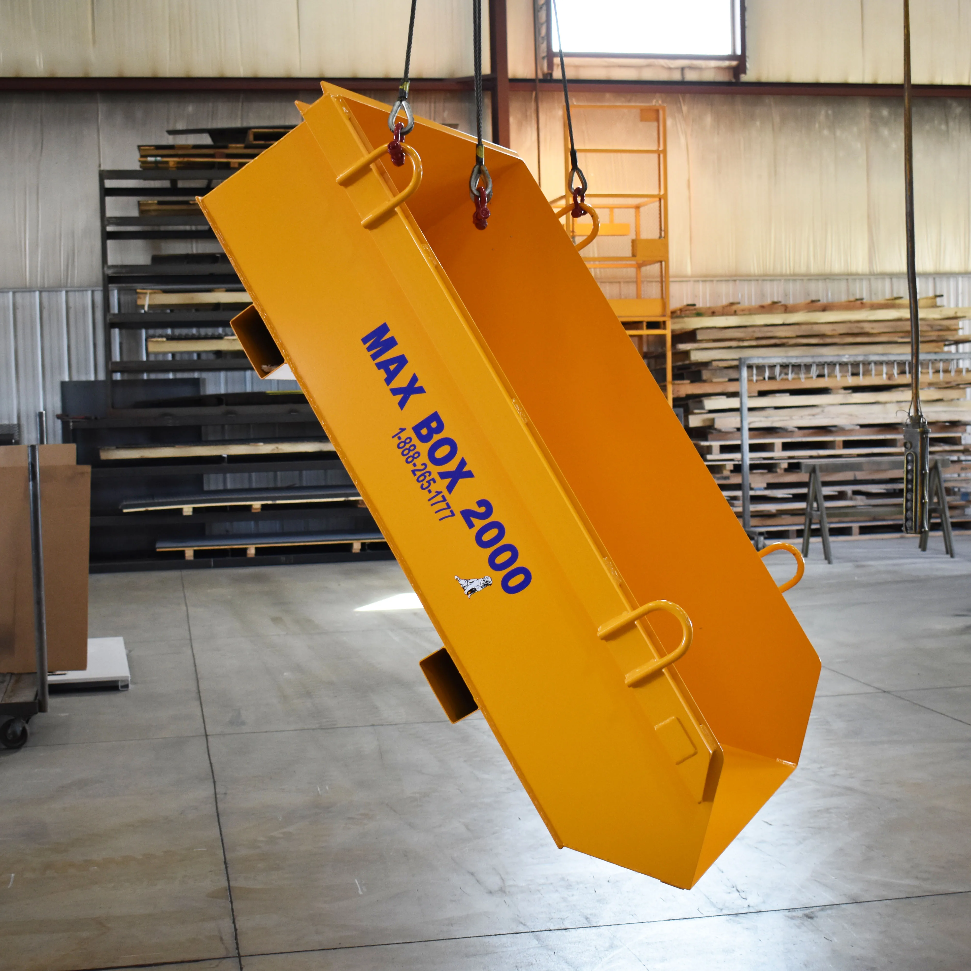 Max Box 2000 dump box / skip pan Lakeshore Industrial