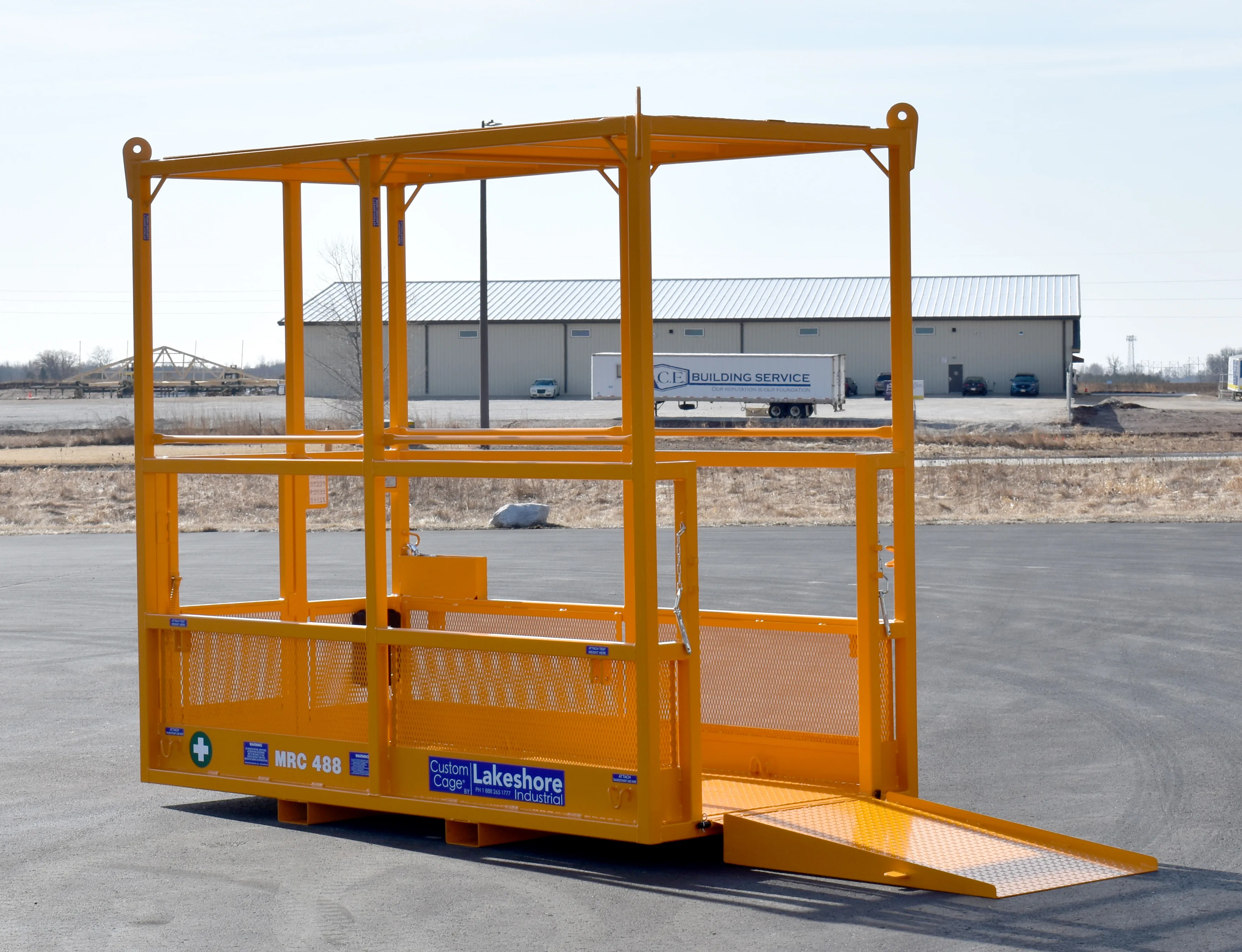 MRC-488 crane rescue basket with ramp for stretcher