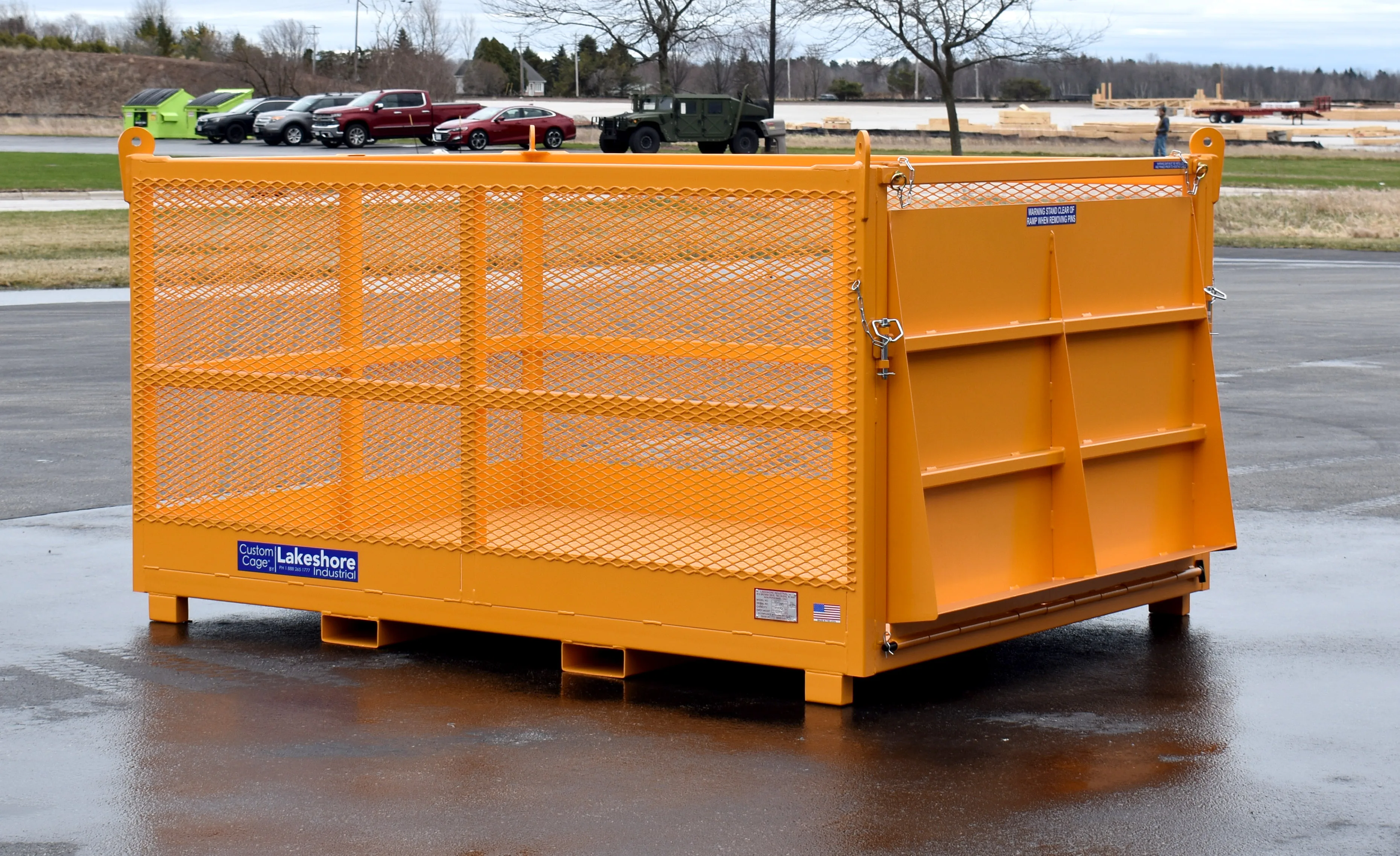 M-68 6' x 8' heavy duty material basket