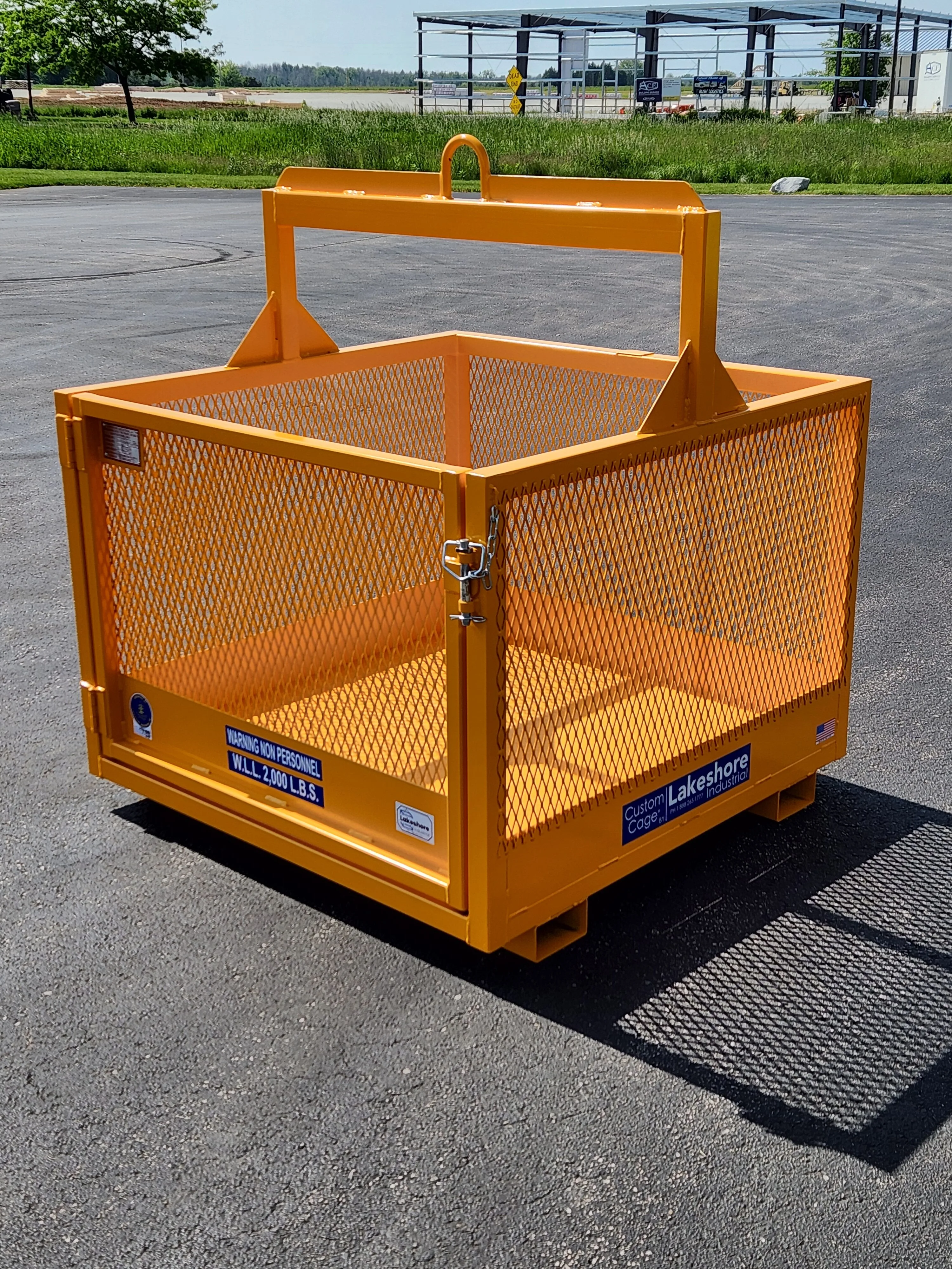 m-443 single lift point material handling cage