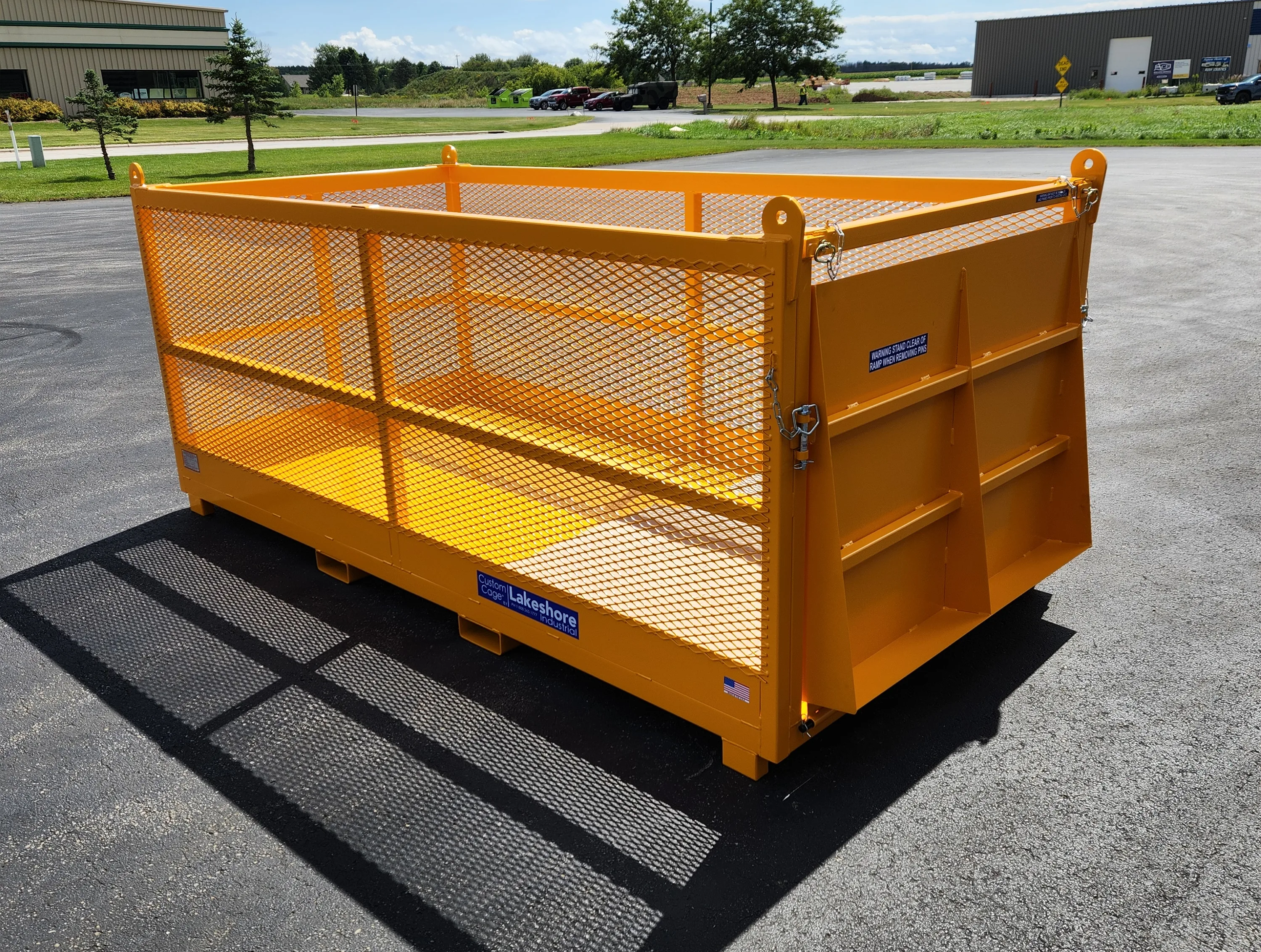 M-510 Material basket with ramp Lakeshore Industrial