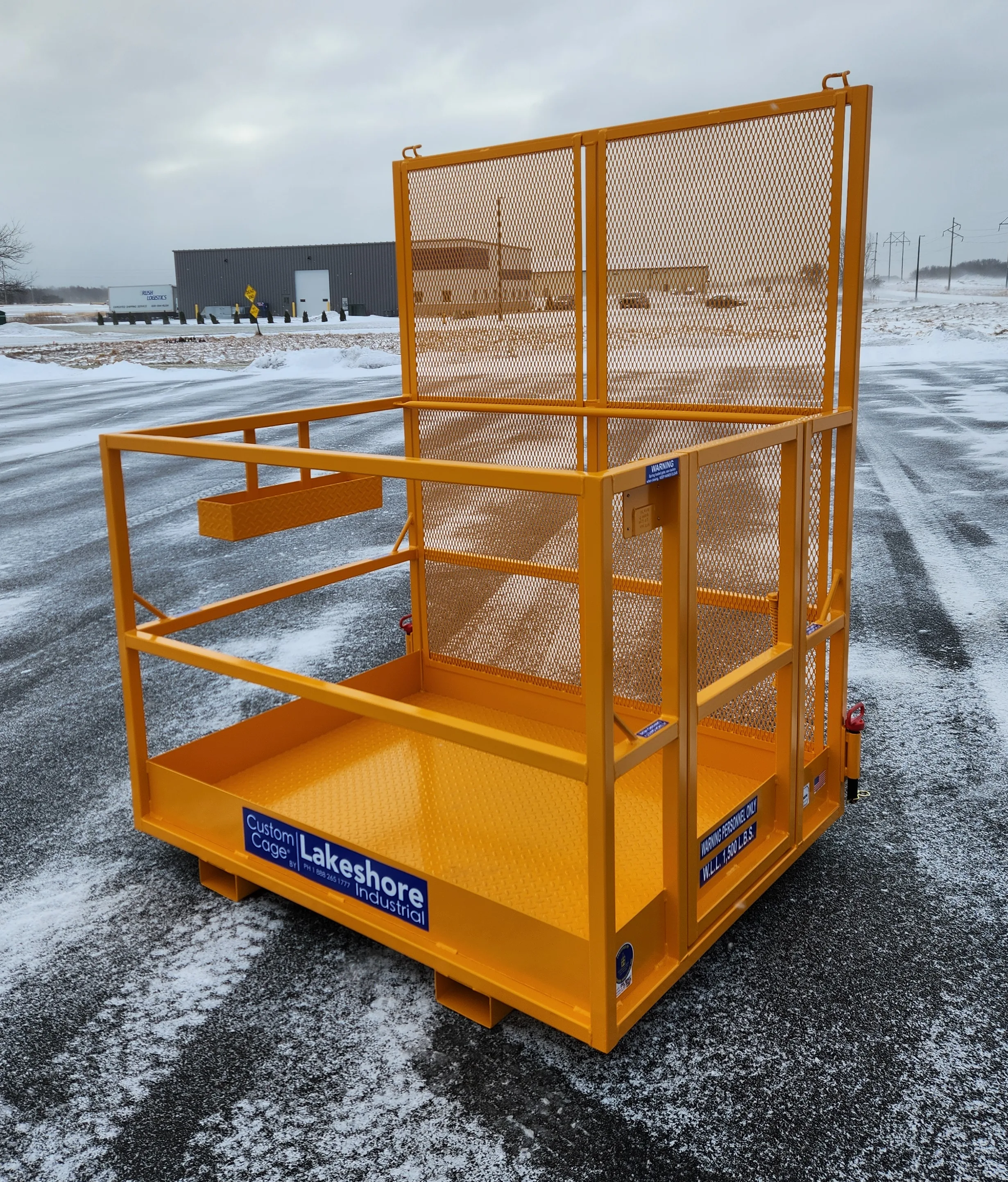 Fl-455 man cage for personnel lifting by forklift