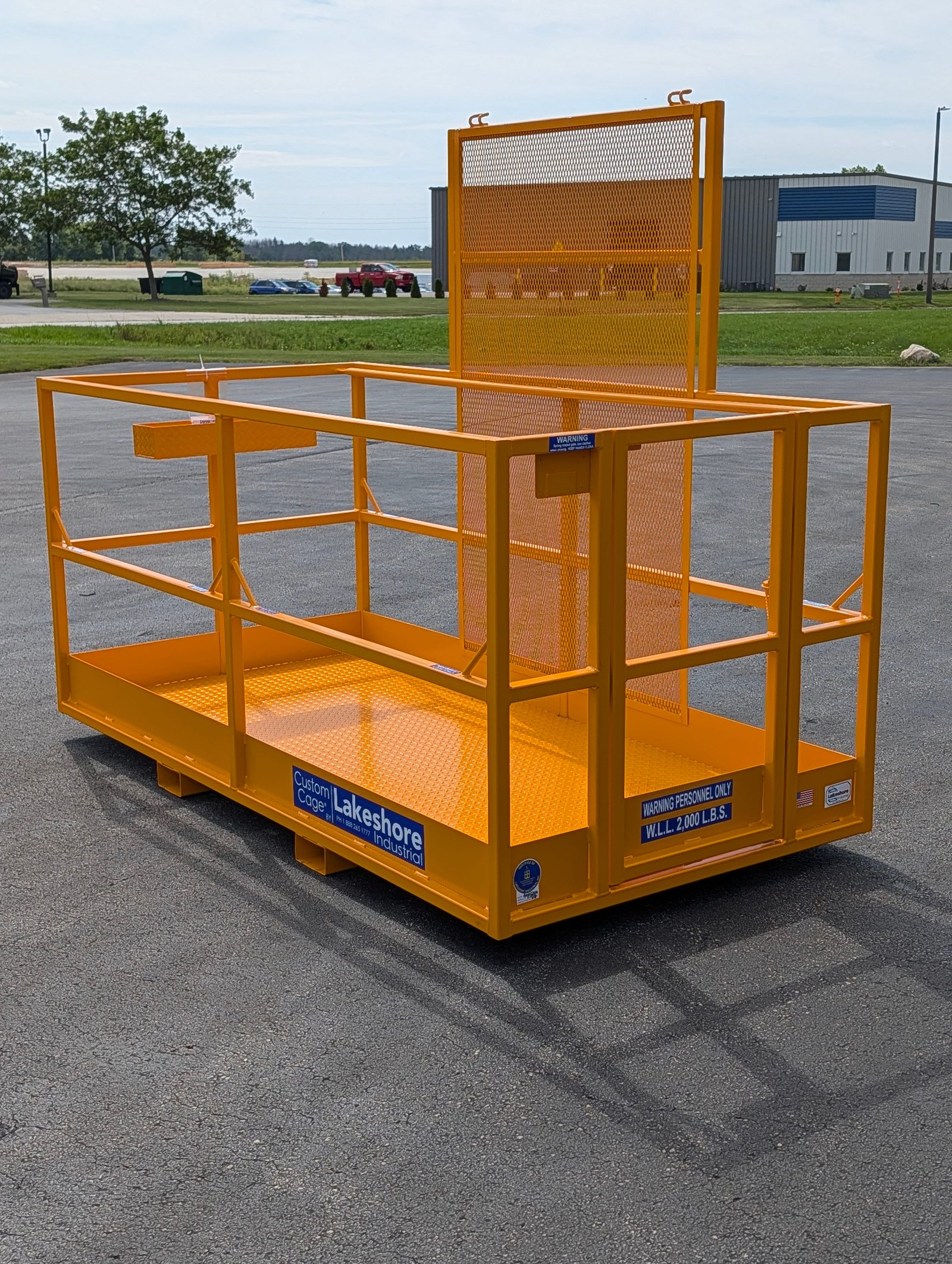 4' x 8' forklift work platform
