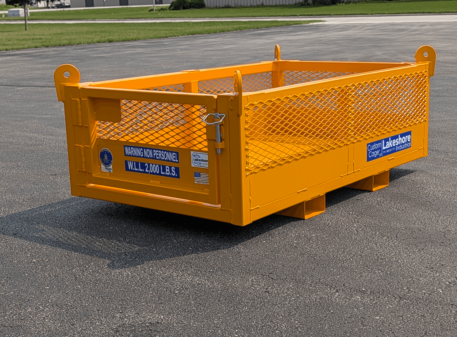 Small material handling basket. Model M-35 Lakeshore Industrial basket