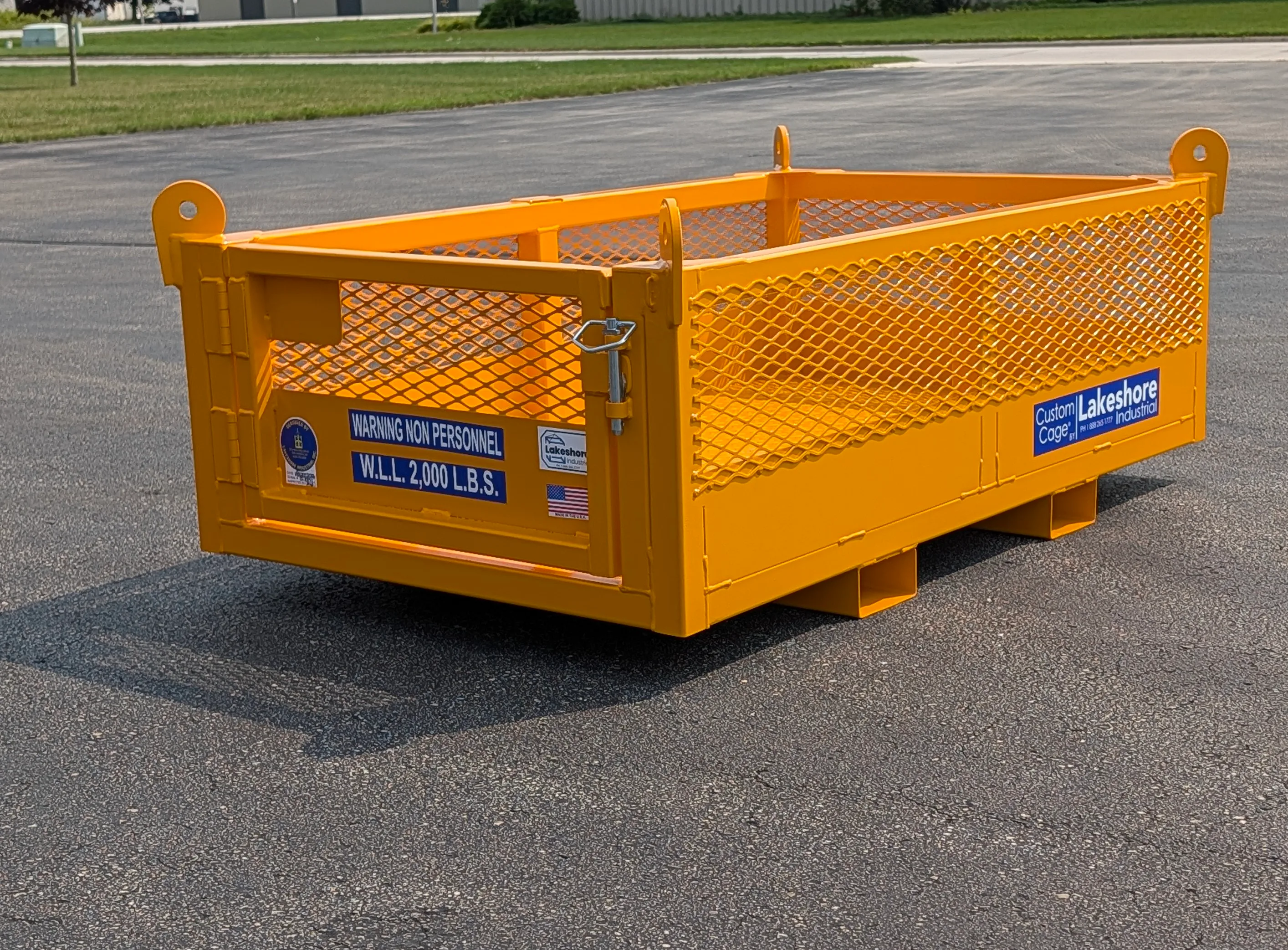 Small material handling basket. Model M-35 Lakeshore Industrial basket